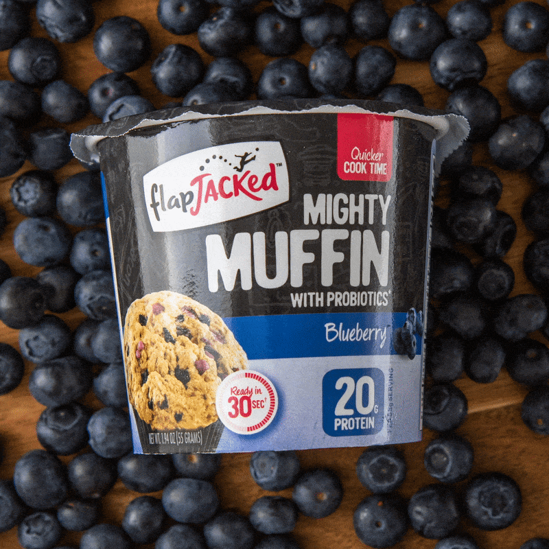 Blueberry Mighty Muffin on blueberries GIF
